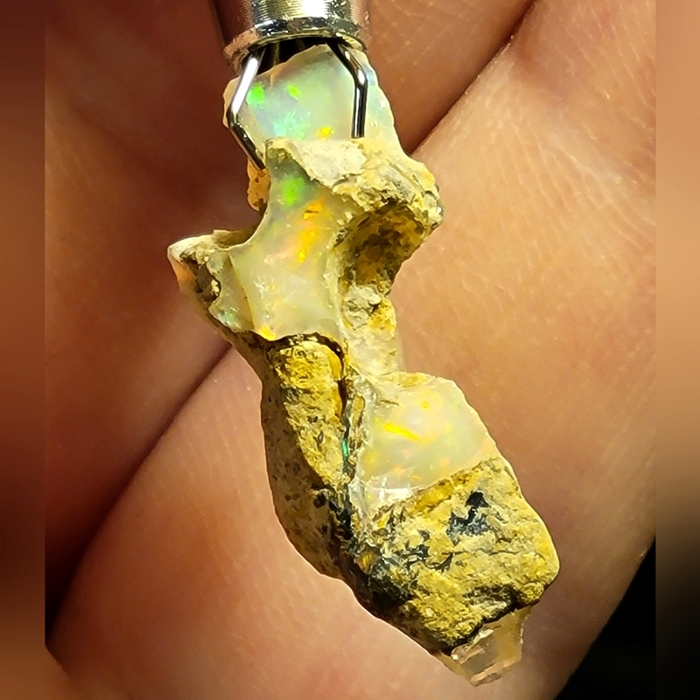 5.60ctw Natural Unique Ethiopian Fire Opal Rough Untreated Unpolished Specimen